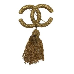 Chanel CC Tassel Brooch